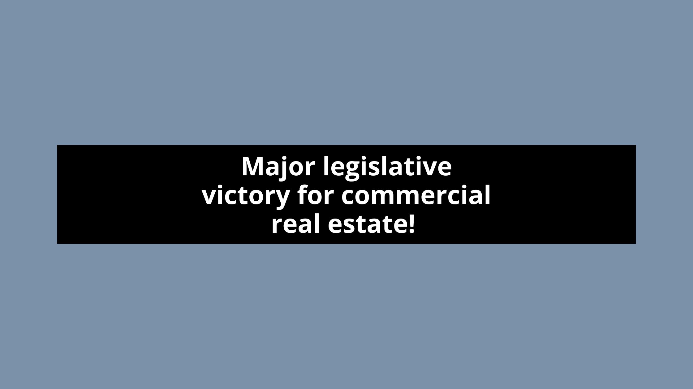 Senate Tax Package Delivers Major Victories for Commercial Real Estate Industry